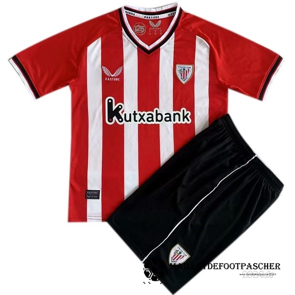 Domicile Conjunto De Homme Athletic Bilbao 2023 2024 Rouge Blanc Maillot De Foot Personnalisé Pas Cher