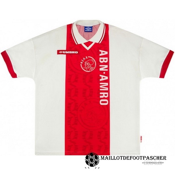Domicile Maillot Ajax Retro 1998 1999 Rouge Blanc Maillot De Foot Personnalisé Pas Cher