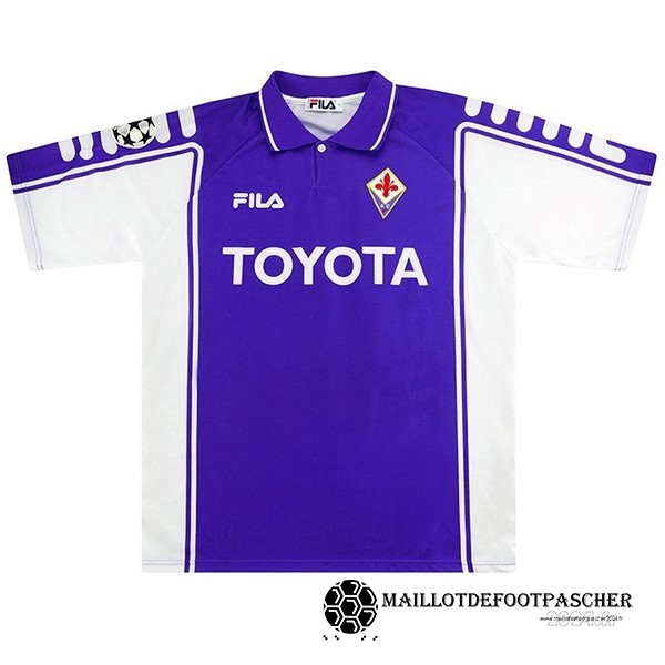 Domicile Maillot Fiorentina Retro 1999 2000 Purpura Maillot De Foot Personnalisé Pas Cher