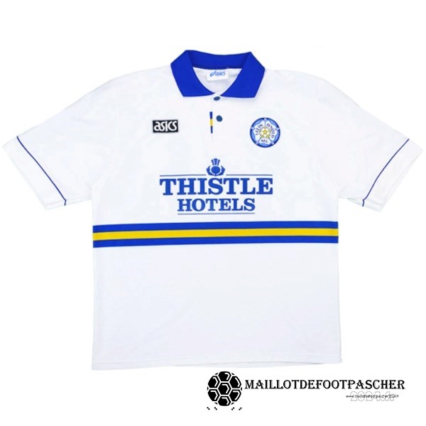 Domicile Maillot Leeds United Retro 1993 1995 Blanc Maillot De Foot Personnalisé Pas Cher