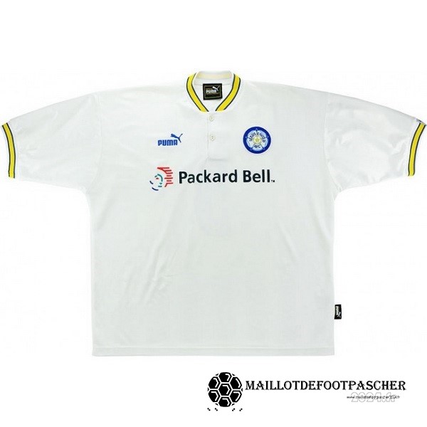 Domicile Maillot Leeds United Retro 1997 1998 Blanc Maillot De Foot Personnalisé Pas Cher