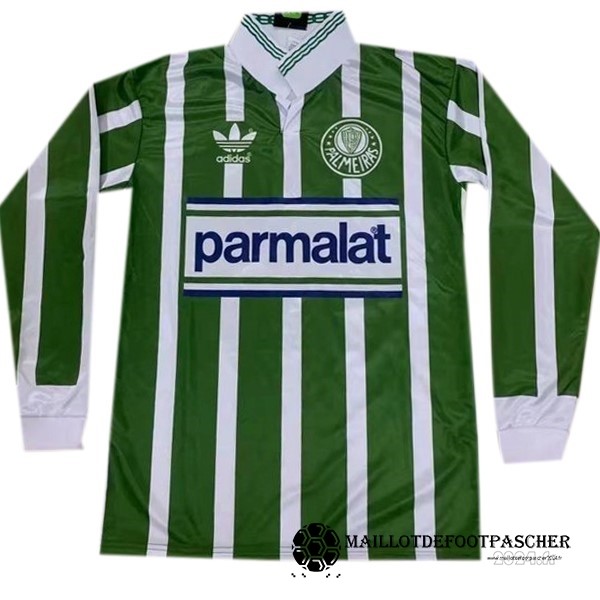 Domicile Manches Longues Palmeiras Retro 1992 1993 Vert Maillot De Foot Personnalisé Pas Cher