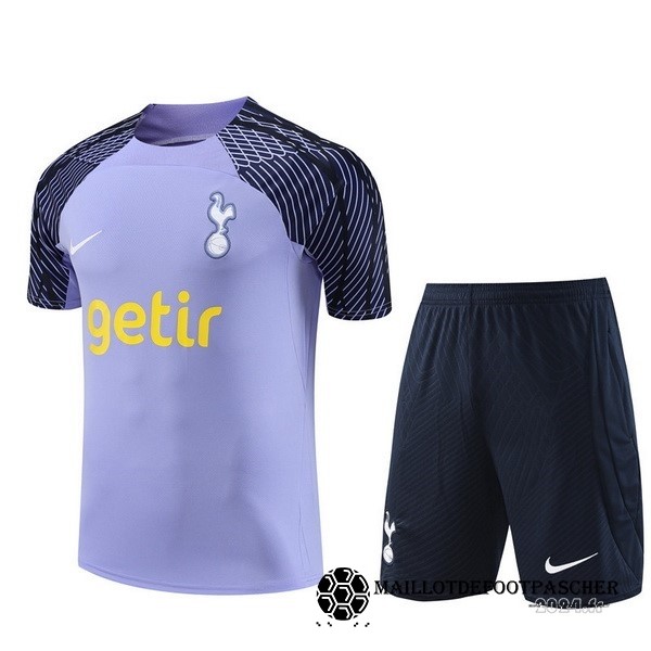 Entrainement Ensemble Complet Tottenham Hotspur 2023 2024 Purpura Bleu Maillot De Foot Personnalisé Pas Cher