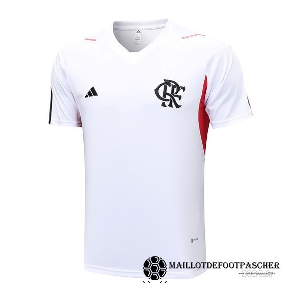 Entrainement Flamengo 2023 2024 Blanc Rouge Maillot De Foot Personnalisé Pas Cher