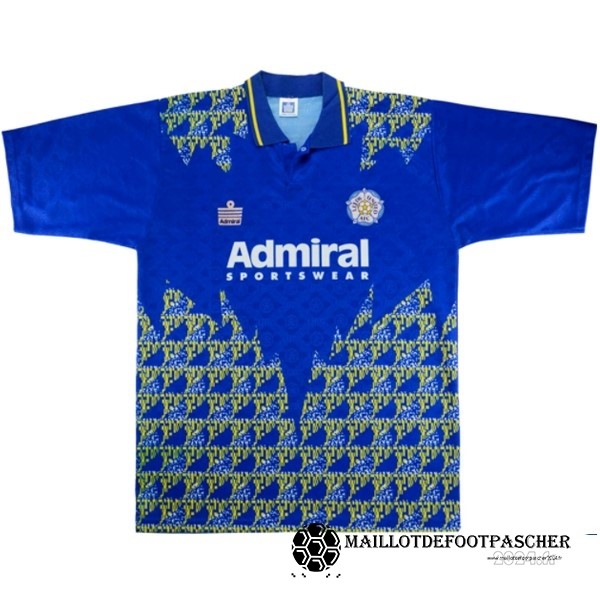 Exterieur Maillot Leeds United Retro 1992 1993 Bleu Maillot De Foot Personnalisé Pas Cher