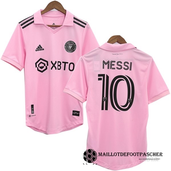 NO.10 Messi Thailande Domicile Joueurs Maillot Inter Miami 2023 2024 Rose Maillot De Foot Personnalisé Pas Cher