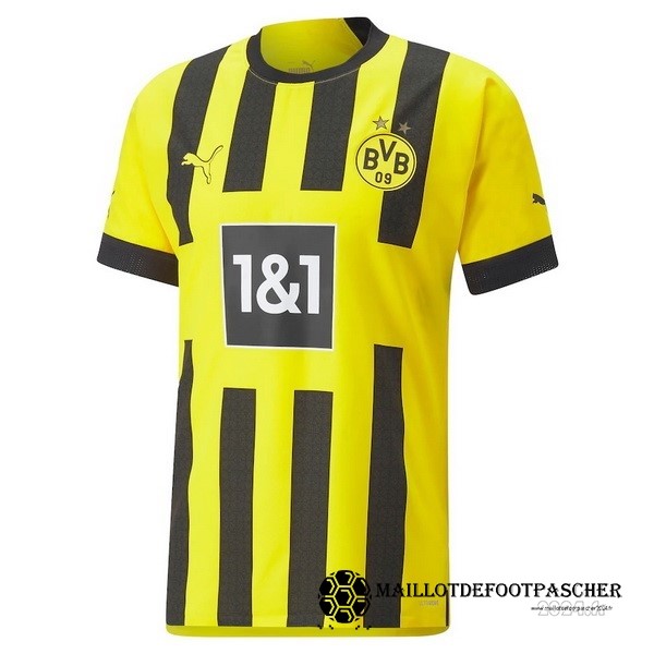 Thailande Domicile Joueurs Maillot Borussia Dortmund 2022 2023 Jaune Maillot De Foot Personnalisé Pas Cher