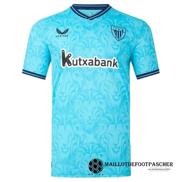 Thailande Exterieur Maillot Athletic Bilbao 2023 2024 Bleu Maillot De Foot Personnalisé Pas Cher
