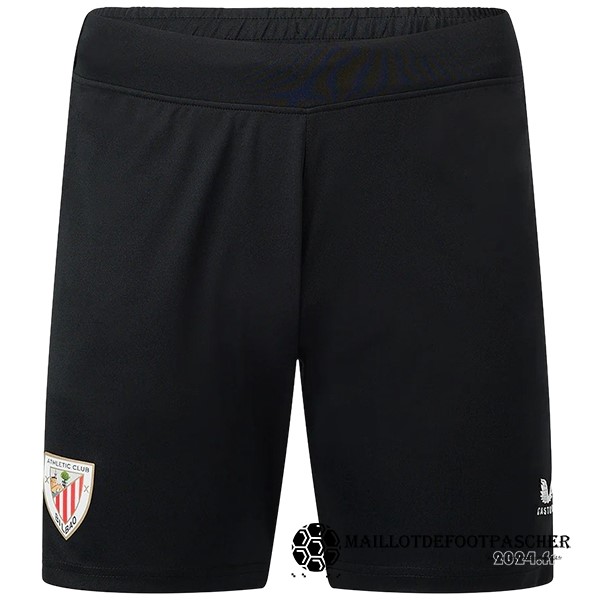 Domicile Pantalon Athletic Bilbao 2023 2024 Noir Maillot De Foot Personnalisé Pas Cher