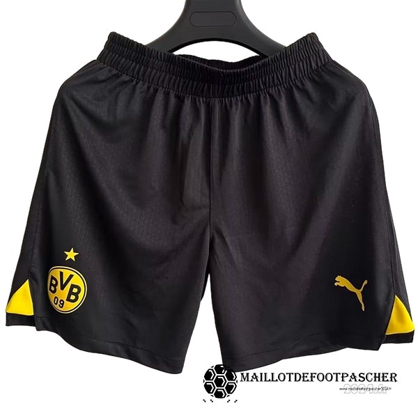 Domicile Pantalon Joueurs Borussia Dortmund 2023 2024 Noir Maillot De Foot Personnalisé Pas Cher
