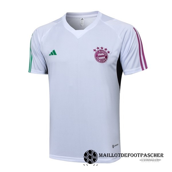 Entrainement Bayern Múnich 2023 2024 Blanc Purpura Maillot De Foot Personnalisé Pas Cher